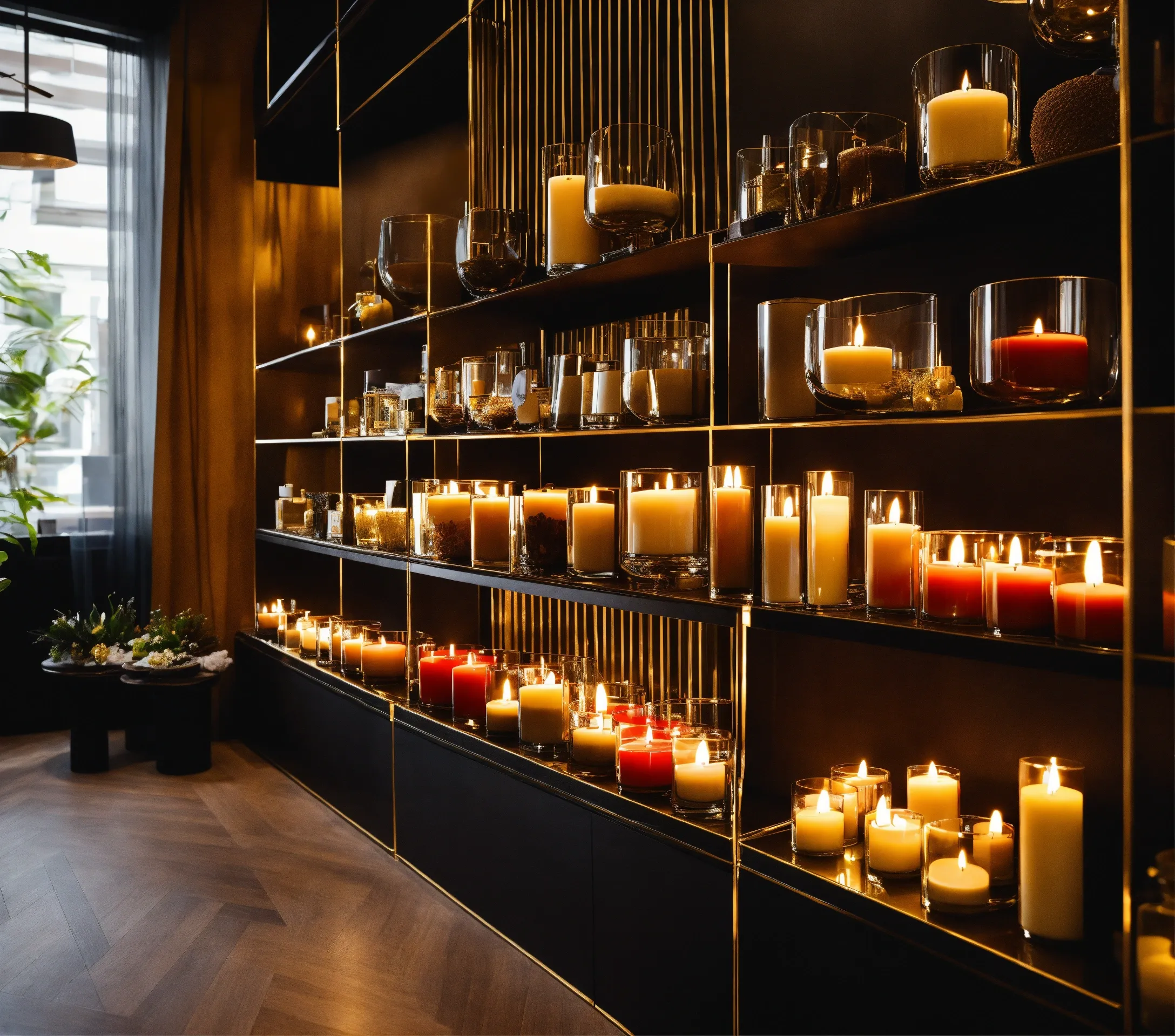 Botanical scented candles